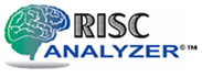 RISC analyzer logo with brain